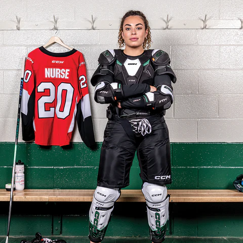 CCM hockey equipment display